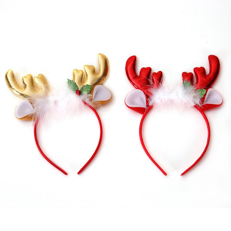 Božićne trake za glavu Obruč za kosu Vilenjačke uši Rogovi Noel za djecu Djed Božićnjak Jelseni rogovi Dječja traka za glavu Dječji dijadem Dodaci za kosu