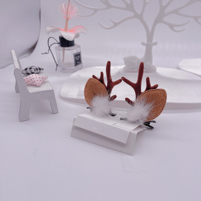 Božićne kopče za kosu u korejskom stilu Žene Slatki losovi rogovi Snjegović Ukosnice za božićnu zabavu Ukosnice za kosu Pokrivala za kosu Dodaci za kosu