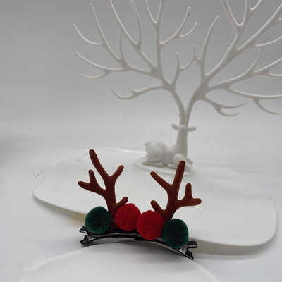 Božićne kopče za kosu u korejskom stilu Žene Slatki losovi rogovi Snjegović Ukosnice za božićnu zabavu Ukosnice za kosu Pokrivala za kosu Dodaci za kosu