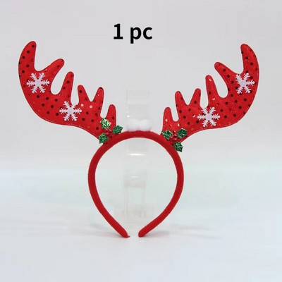 Božićne kopče za kosu u korejskom stilu Žene Slatki losovi rogovi Snjegović Ukosnice za božićnu zabavu Ukosnice za kosu Pokrivala za kosu Dodaci za kosu