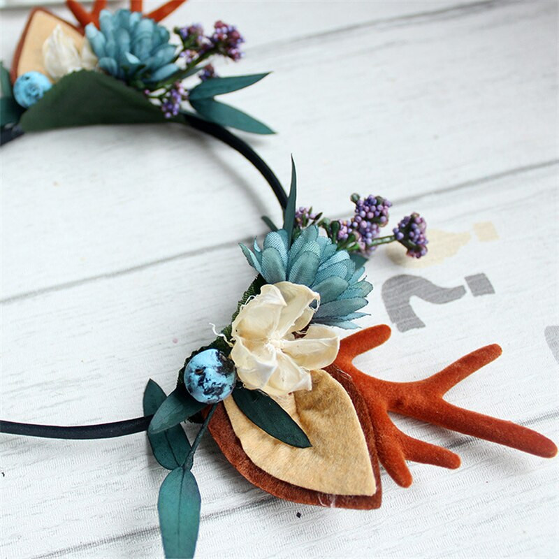 Hirvesarvest peakate Põdra jõulud Hirve peapael Naiste Haldjakostüüm Peakate Juhuslikud peorekvisiidid Uusaasta Sisustus Aksessuaarid Lapsed