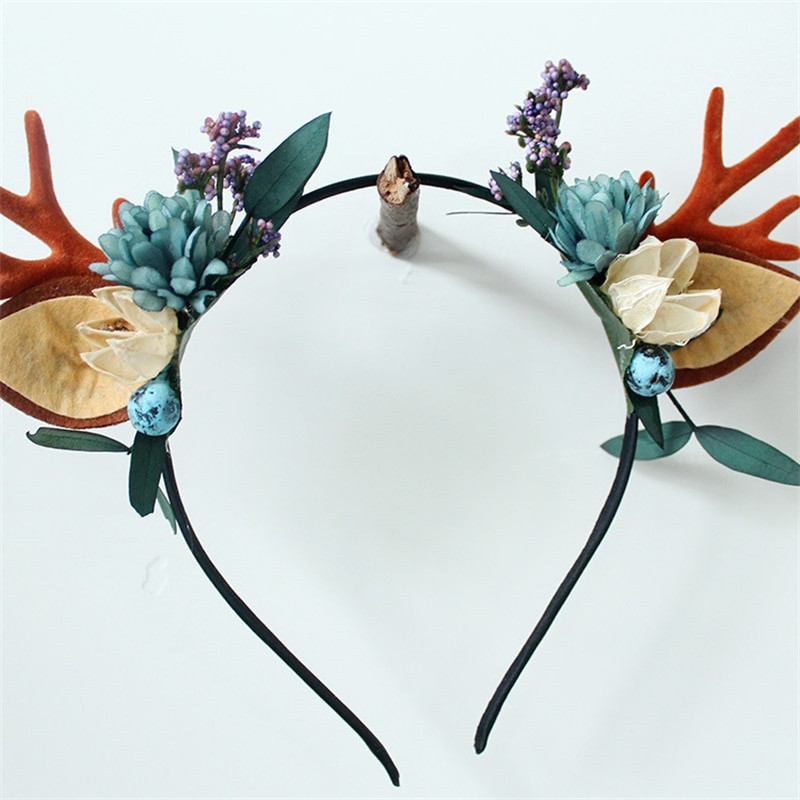 Hirvesarvest peakate Põdra jõulud Hirve peapael Naiste Haldjakostüüm Peakate Juhuslikud peorekvisiidid Uusaasta Sisustus Aksessuaarid Lapsed