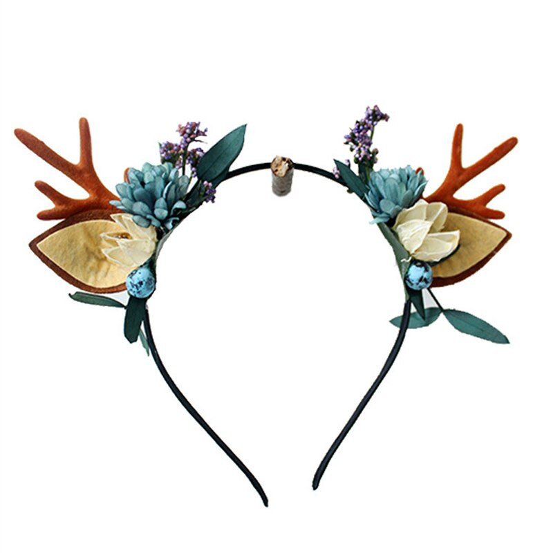 Hirvesarvest peakate Põdra jõulud Hirve peapael Naiste Haldjakostüüm Peakate Juhuslikud peorekvisiidid Uusaasta Sisustus Aksessuaarid Lapsed