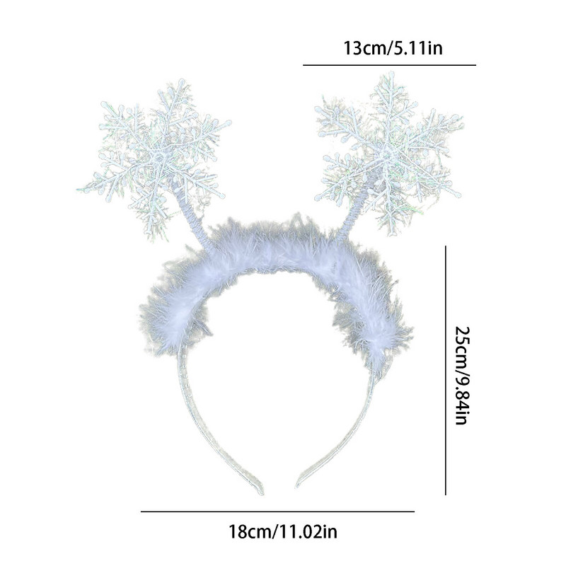 Christmas Headband 2022 News Baby Headband Snowflake Hairband Διακόσμηση για Χριστουγεννιάτικες καινοτομίες Στολίδια Αξεσουάρ για πάρτι