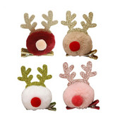 Božićna plišana ukosnica Plišana kugla Zimska dječja ukosnica Gornja kopča Elk Pačji kljun Rogovi Božićni dodaci za kosu