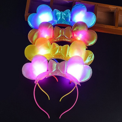 5Pcs 2023 New Year Traka za glavu LED Heart Bowknot Feather Letter Kostim Obruč za kosu Cosplay Party Light Pokrivala za glavu Dekoracija