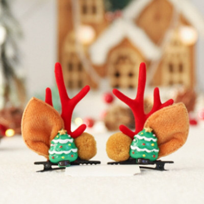 Božićna kopča za kosu od rogova Ukosnice za jelenje uho Festivalska božićna traka za glavu Kuglice za češere Lopta za odraslo dijete Pokrivalo za glavu Party Cosplay Rekvizit Poklon