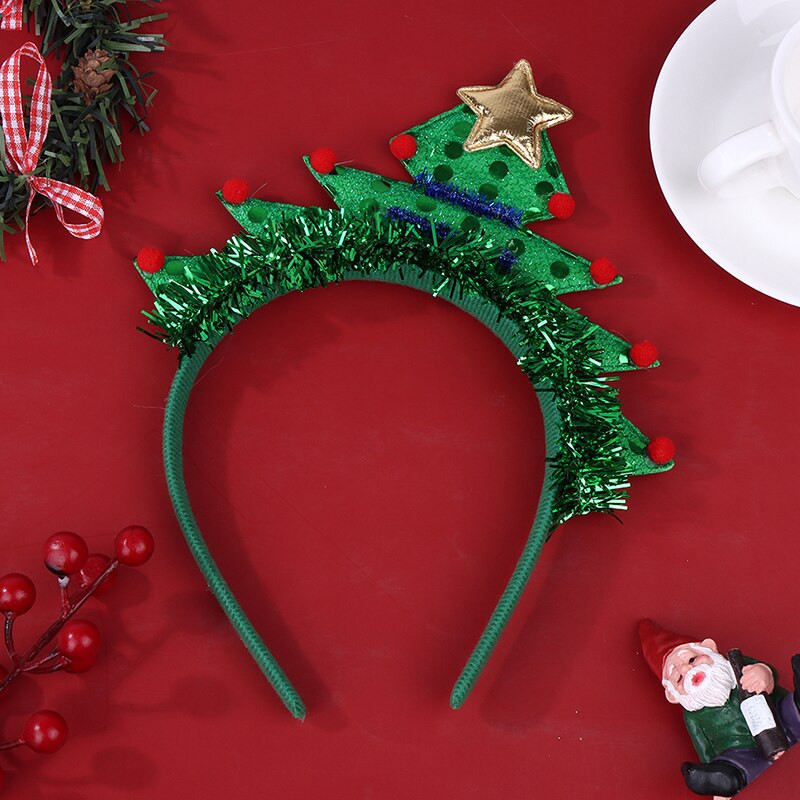 Slatko zeleno božićno drvce Traka za glavu Pokrivala za glavu Božićni darovi za djecu 2023 Sretan Božić Dekoracija za dom Navidad Ornament