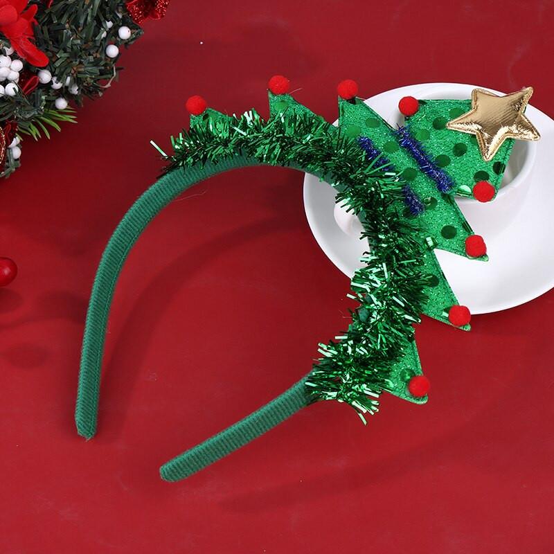 Slatko zeleno božićno drvce Traka za glavu Pokrivala za glavu Božićni darovi za djecu 2023 Sretan Božić Dekoracija za dom Navidad Ornament