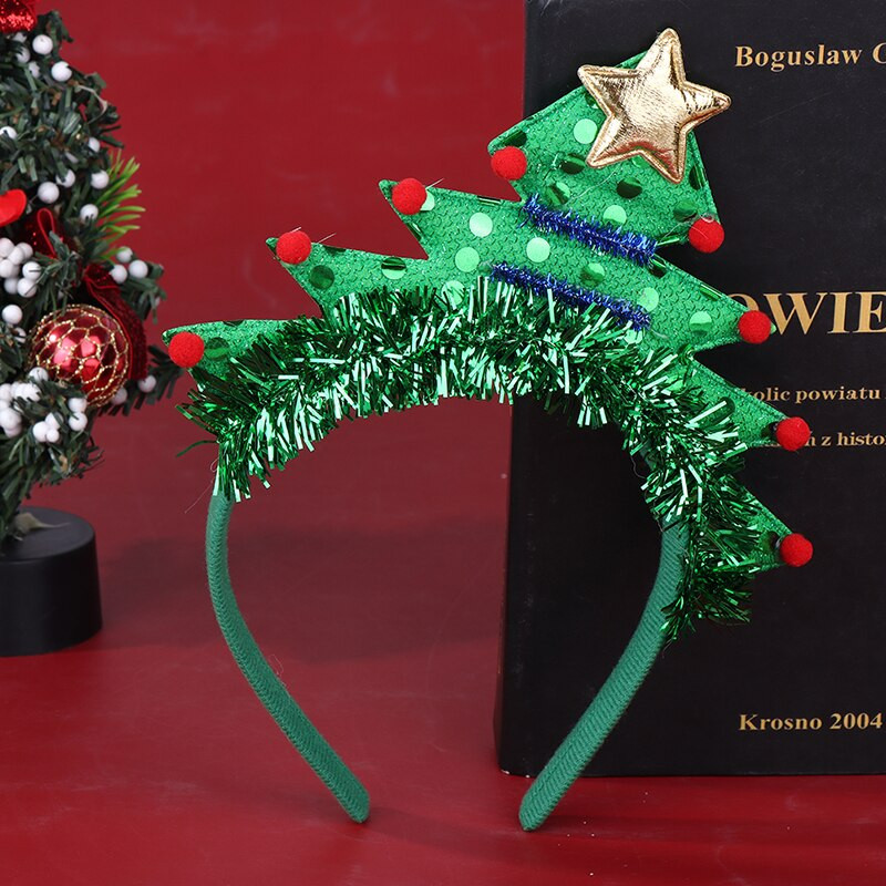 Slatko zeleno božićno drvce Traka za glavu Pokrivala za glavu Božićni darovi za djecu 2023 Sretan Božić Dekoracija za dom Navidad Ornament