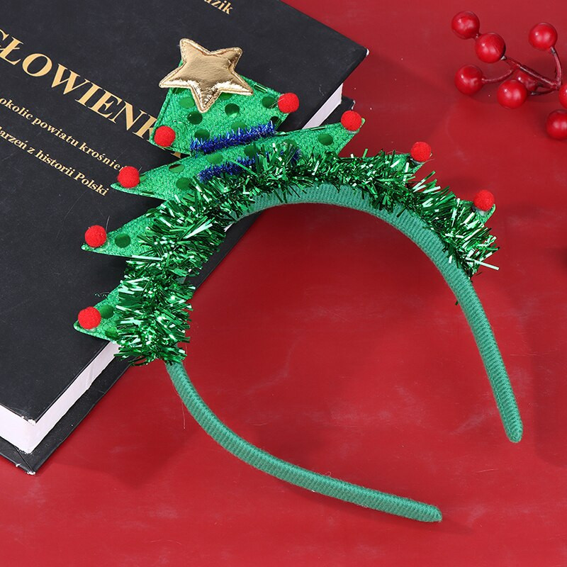 Slatko zeleno božićno drvce Traka za glavu Pokrivala za glavu Božićni darovi za djecu 2023 Sretan Božić Dekoracija za dom Navidad Ornament