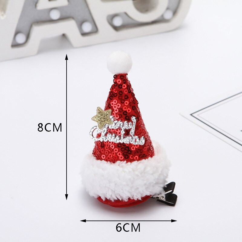 Nove božićne kopče za kosu od rogova Ukosnice za jelenje uho Trake za glavu za božićne zabave Festivalske šišarke Lopta za kosu Dodaci za kosu