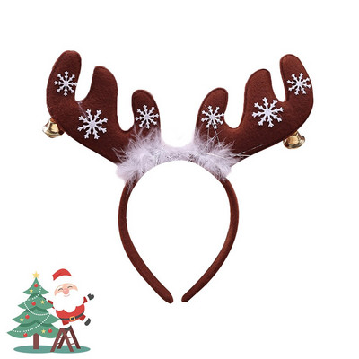 Kalėdinė galvos juosta Šiaurės elnio ragai Elnio galvos apdangalai animacinis filmas Nuotraukų dovanos Briedžių galvos apdangalai Ragai Metai Nauji Ragai Aksesuarai Kostiumų rekvizitai 