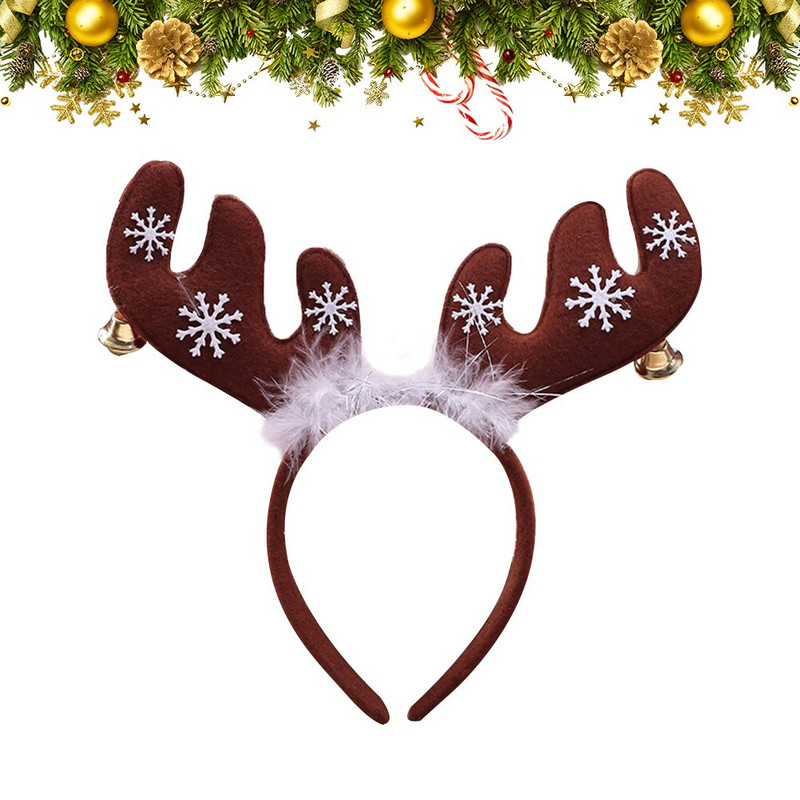 Kalėdinė galvos juosta Šiaurės elnio ragai Elnio galvos apdangalai animacinis filmas Nuotraukų dovanos Briedžių galvos apdangalai Ragai Metai Nauji Ragai Aksesuarai Kostiumų rekvizitai 
