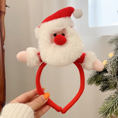 1 tk Jõulupeapael Juukseaksessuaarid Hirvekõrvad lastele Täiskasvanute jõulupeopakkumised Jõuluvana Jõuluvana juuksepael, Kinnitusega peakatted