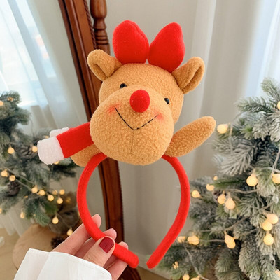 1 tk Jõulupeapael Juukseaksessuaarid Hirvekõrvad lastele Täiskasvanute jõulupeopakkumised Jõuluvana Jõuluvana juuksepael, Kinnitusega peakatted