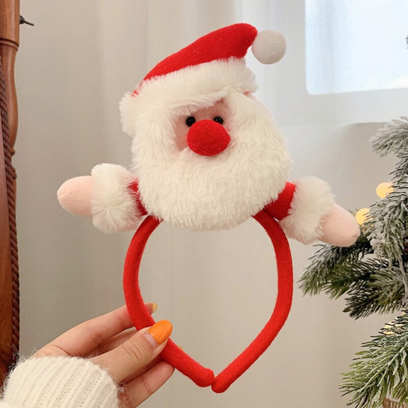1 tk Jõulupeapael Juukseaksessuaarid Hirvekõrvad lastele Täiskasvanute jõulupeopakkumised Jõuluvana Jõuluvana juuksepael, Kinnitusega peakatted