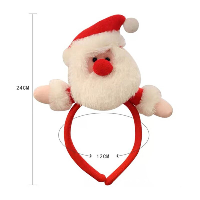 1 tk Jõulupeapael Juukseaksessuaarid Hirvekõrvad lastele Täiskasvanute jõulupeopakkumised Jõuluvana Jõuluvana juuksepael, Kinnitusega peakatted