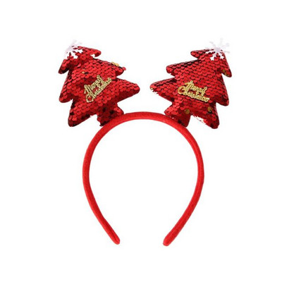 Modni crtić Crvena božićna gumica za kosu Djed Božićnjak Snjegović Rogovi Traka za glavu Božićni ukrasi Darovi za odraslu djecu Nove igračke