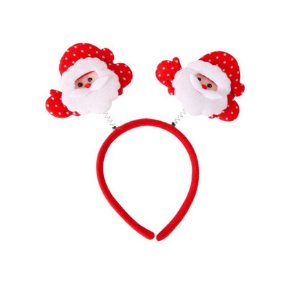 Modni crtić Crvena božićna gumica za kosu Djed Božićnjak Snjegović Rogovi Traka za glavu Božićni ukrasi Darovi za odraslu djecu Nove igračke