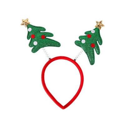 Modni crtić Crvena božićna gumica za kosu Djed Božićnjak Snjegović Rogovi Traka za glavu Božićni ukrasi Darovi za odraslu djecu Nove igračke