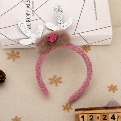 Obruč za kosu Nova godina Jelenji rogovi Trake za glavu Rekvizit Božićni kostim Party Sretan Božić Dekoracije doma