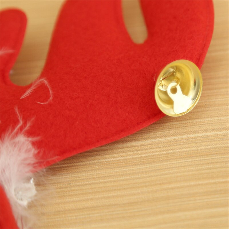 Briedžio kalėdinė galvos juosta su varpelio plaukų aksesuarais mergaitėms ragai Galvos juosta Kalėdų kostiumų vakarėliui Dovanos Cosplay fotografijos reikmenys