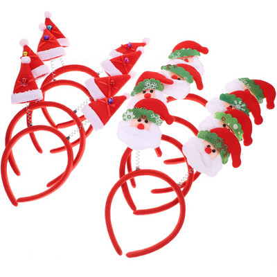 Kalėdiniai elnio plaukų galvos apdangalai galvos apdangalai plaukų juosta Blizgučiai lankai Galvos tvarsčiai Briedžio ragai Elnio gyvūno snaigės