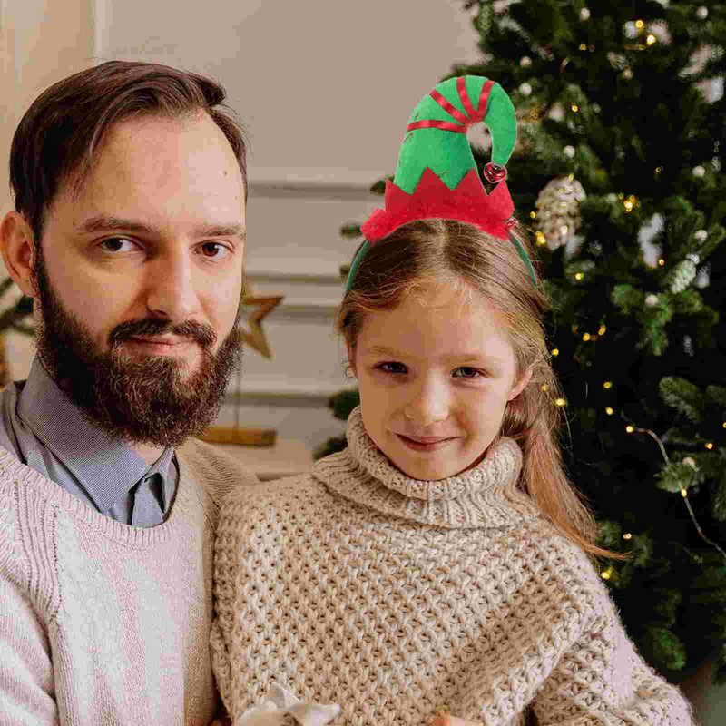 Traka za glavu Božićna kapa Vilenjački sob Djed Božićnjak Obruč za kosu Ukrasi za glavu Dječje uši Pokrivala za glavu Blagdansko drvce Traka za kosu za zabavu