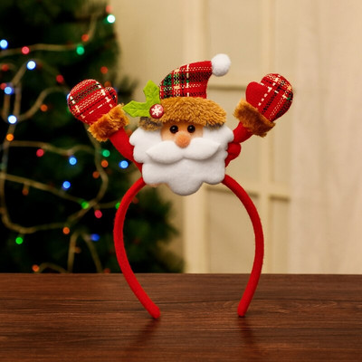 Crăciun bentiță de păr nețesută Banda de mânăCopii adulți Om de zăpadă Căprior Bentiță de Moș Crăciun Decor pentru spectacole de festival