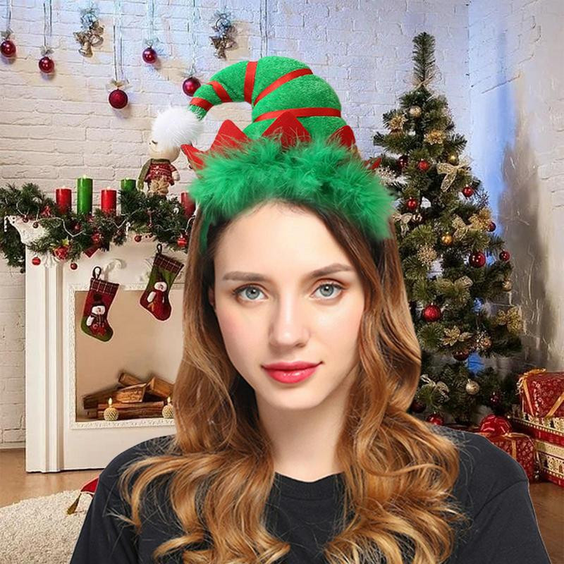 Bandă de Crăciun cu sclipici cu lumini LED Costum de petrecere de Crăciun Crăciun pentru cap Iluminează Favorurile de petrecere de Anul Nou Cadouri pentru copii