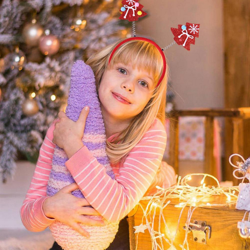 Kalėdinis galvos apdangalas Kelių stilių kalėdinis galvos apdangalas Laiškas Snowflake Children Hair Hoop