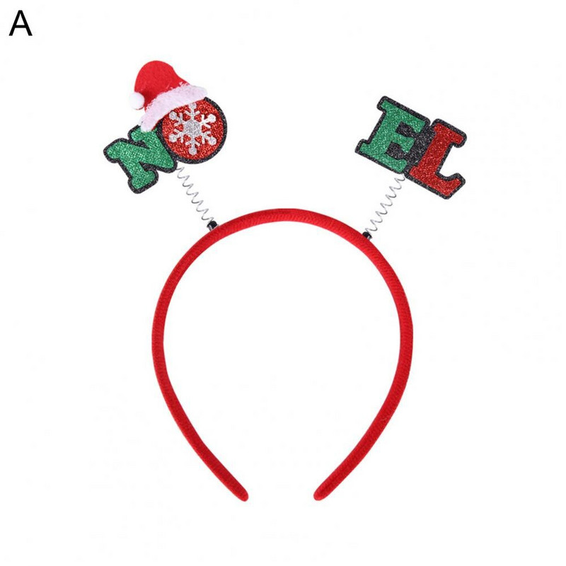 Kalėdinis galvos apdangalas Kelių stilių kalėdinis galvos apdangalas Laiškas Snowflake Children Hair Hoop