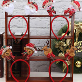 Božićni rogovi Trake za glavu pahulja Kopča za glavu Odrasla djeca Božićno drvce Pokrivala za glavu Nova godina Dekoracije za dom