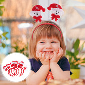 Traka za glavu Božićni jelen Traka za kosu Snjegović Dodaci za zabavu Dječje pseće uši Cottagecore Tree Hoop Ženski sob Šeširi Kostim