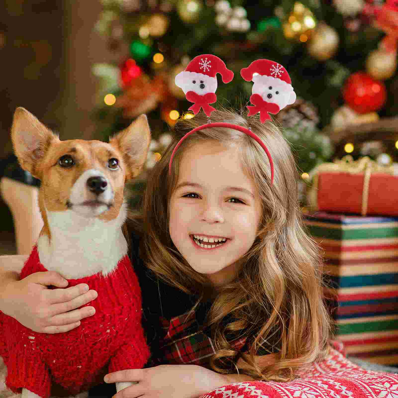 Traka za glavu Božićni jelen Traka za kosu Snjegović Dodaci za zabavu Dječje pseće uši Cottagecore Tree Hoop Ženski sob Šeširi Kostim