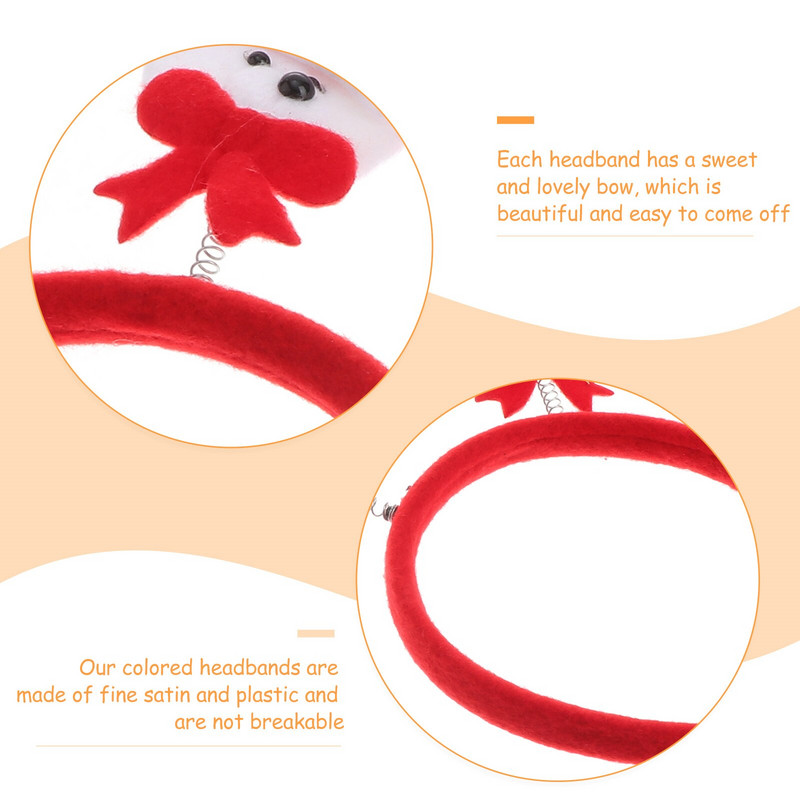 Traka za glavu Božićni jelen Traka za kosu Snjegović Dodaci za zabavu Dječje pseće uši Cottagecore Tree Hoop Ženski sob Šeširi Kostim