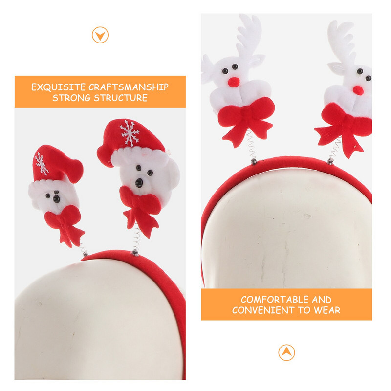 Traka za glavu Božićni jelen Traka za kosu Snjegović Dodaci za zabavu Dječje pseće uši Cottagecore Tree Hoop Ženski sob Šeširi Kostim