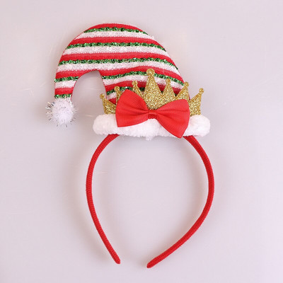 Нова коледна шапка Декорация на лента за глава Шапки Момиче Аксесоари за коса Подарък Коледно парти