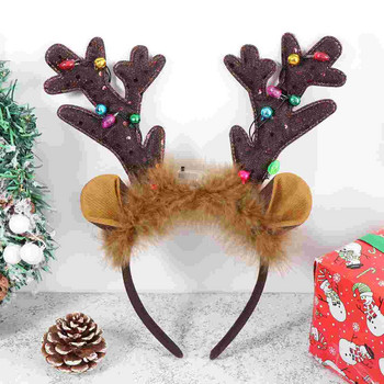 Headband Antlers Antler Deer Led Christmas Headbands Αξεσουάρ τάρανδος Cosplay Lightelk Holiday
