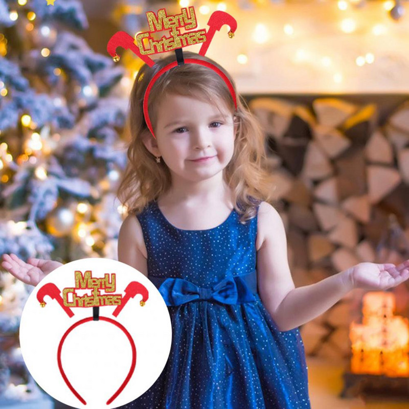 Izvrsna slatka mala proljetna protuklizna božićna traka za glavu Elastična božićna traka za glavu s glatkim rubom za party Cosplay