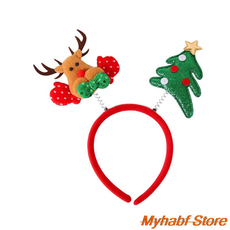Drăguță bentiță de Crăciun Om de zăpadă Cerc de păr pentru copii adulți Crăciun pentru păr Banda de păr Crăciun fericit Accesorii de păr Cadou de petrecere