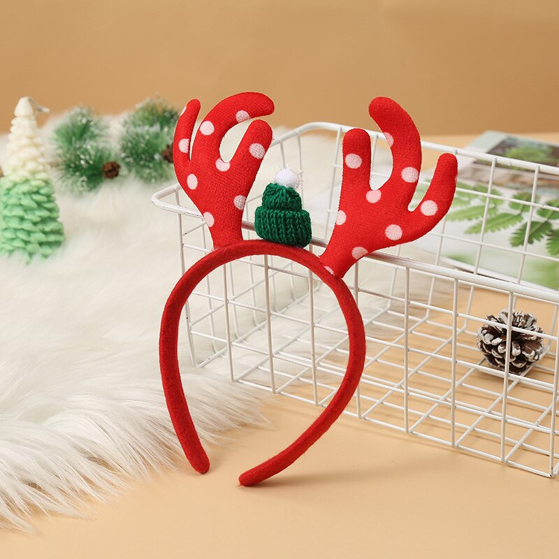 Bentiță de modă pentru brad de Crăciun Pălărie de Moș Crăciun Bentite cu fulgi de nea de Crăciun pentru pălării de petrecere Bentite de vacanță Accesoriu pentru costume de Crăciun