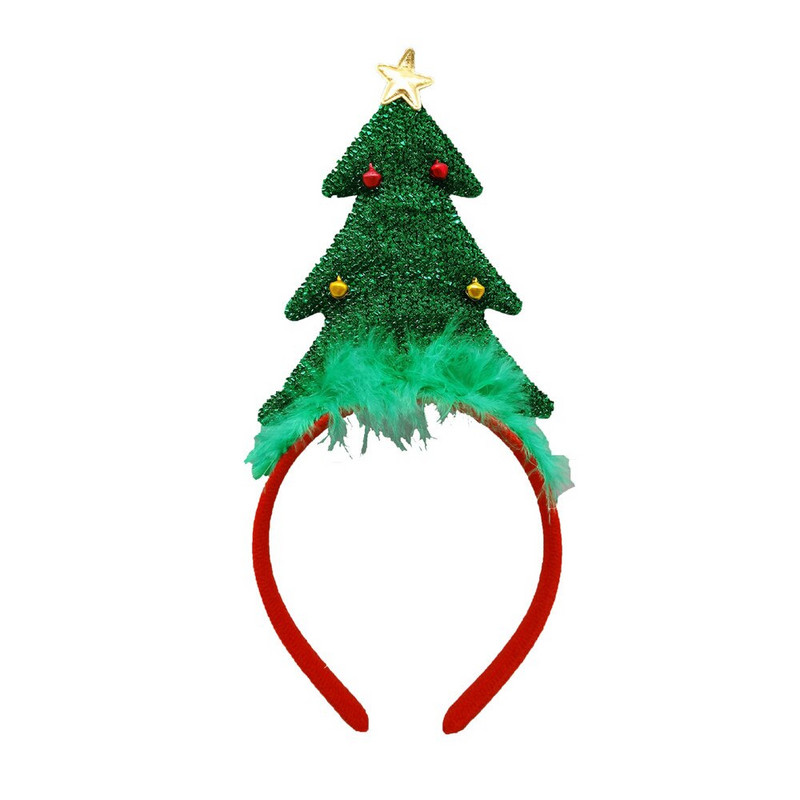 Bentiță de modă pentru brad de Crăciun Pălărie de Moș Crăciun Bentite cu fulgi de nea de Crăciun pentru pălării de petrecere Bentite de vacanță Accesoriu pentru costume de Crăciun