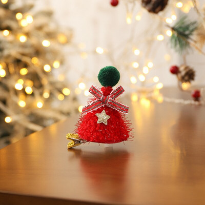 Noi agrafe de păr de Crăciun, pălărie, ac de păr pentru fete, cadou de festival, drăguț, ureche de cerb, conuri de pin, agrafe, accesorii pentru păr pentru adulți.