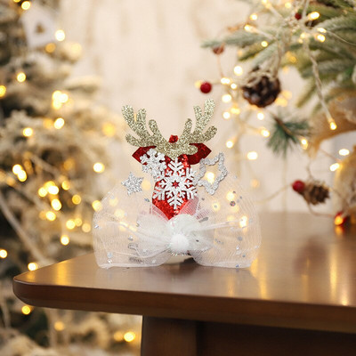 Noi agrafe de păr de Crăciun, pălărie, ac de păr pentru fete, cadou de festival, drăguț, ureche de cerb, conuri de pin, agrafe, accesorii pentru păr pentru adulți.