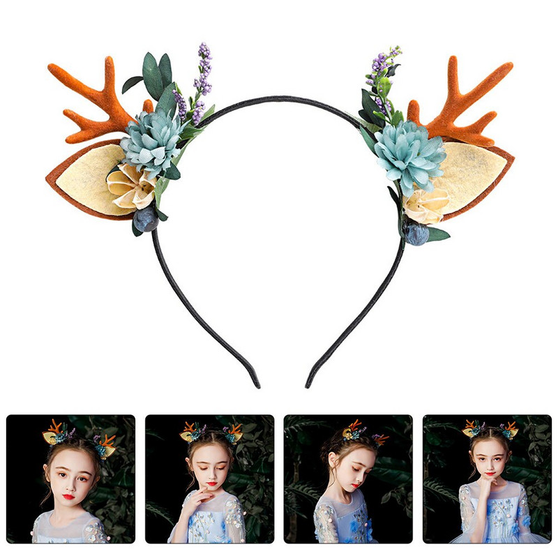 Peapael Hirvesarve sarved Lilled Juuksed Jõulud Peapaelad Haldjad Lilled Sarved Pidu Põhjapõdranaiste Aksessuaarid Pühad