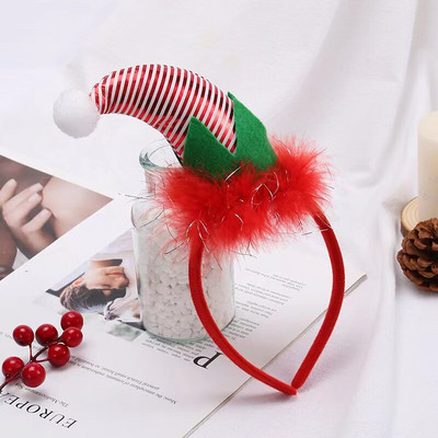 2tk Müts Jõulupeapael Triibuline Peapaelad Laste Juuksed Mütsid Peakatted Jõuluvana Kõrvad Peakate Juuksepael Tophat Aksessuaaridpeakate