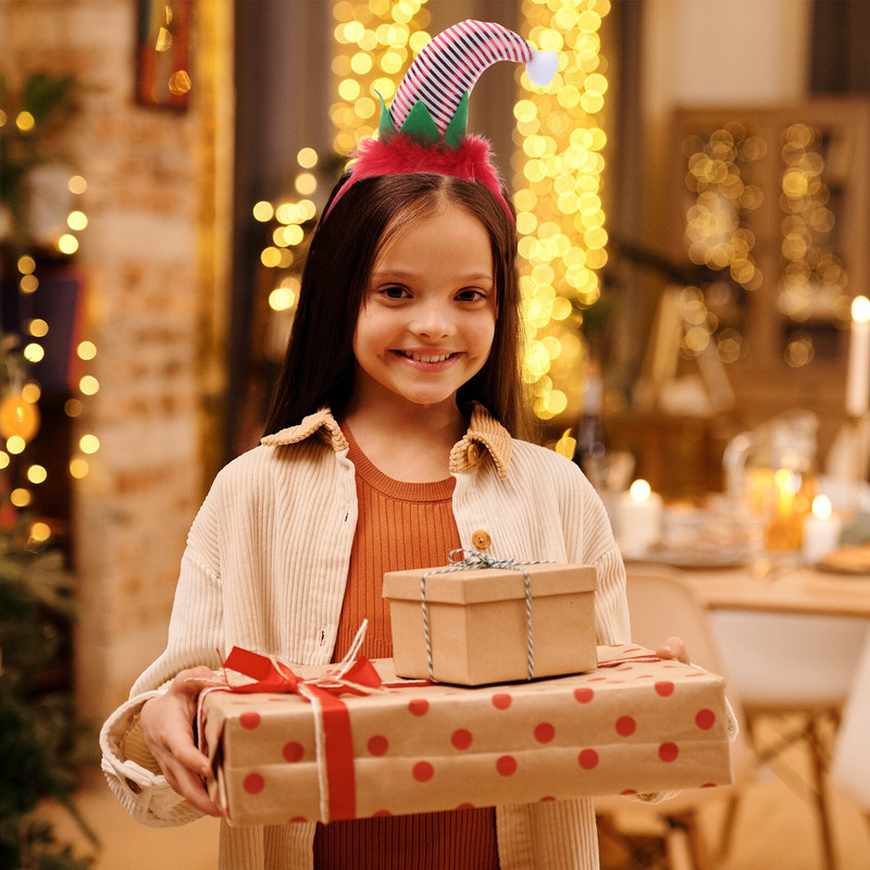 2tk Müts Jõulupeapael Triibuline Peapaelad Laste Juuksed Mütsid Peakatted Jõuluvana Kõrvad Peakate Juuksepael Tophat Aksessuaaridpeakate