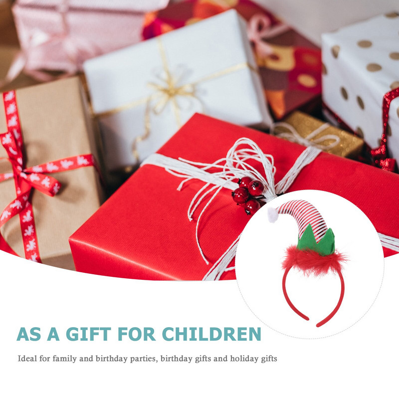 2tk Müts Jõulupeapael Triibuline Peapaelad Laste Juuksed Mütsid Peakatted Jõuluvana Kõrvad Peakate Juuksepael Tophat Aksessuaaridpeakate